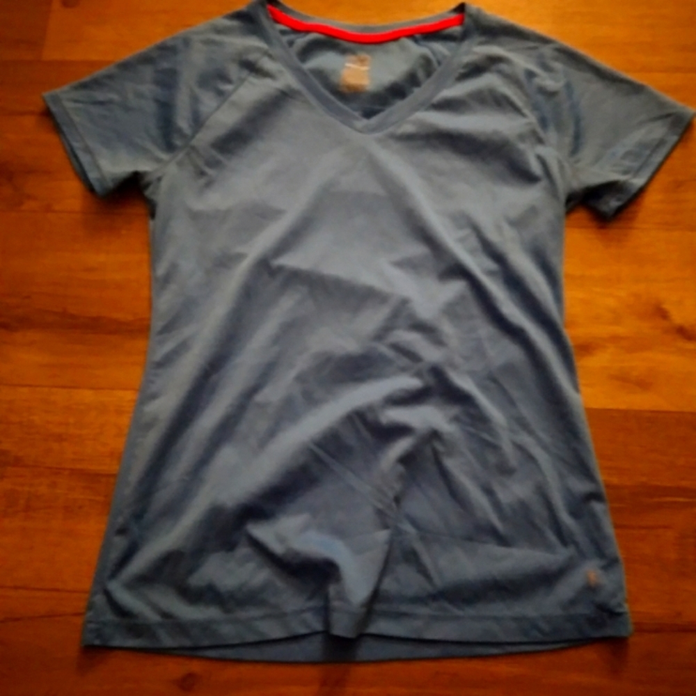 Large, gray athletic shirt
